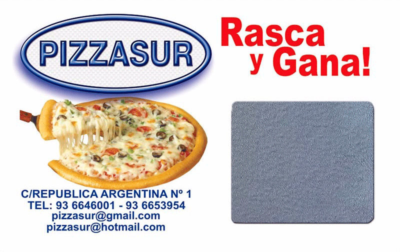 Rascas para PIZZERIAS tarragona